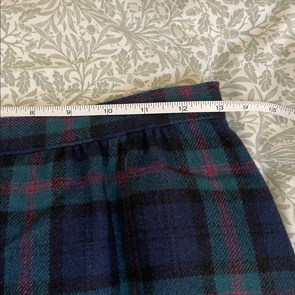 Vintage Pendleton Plaid Wool Midi A-Line Skirt - Picture 6 of 6
